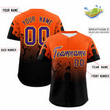 Custom Multi Color Halloween Authentic Baseball Jersey