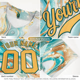 Fans-Made | Custom Blue Ice Cream Cone Graffiti Pattern Fashion Authentic Baseball Jersey From Evan Neufang ?¡ìC Available for Reorder