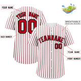 Custom White Black Tricolor Stripe Fashion Authentic Baseball Jersey