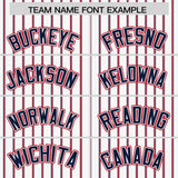 Custom White Navy Tricolor Stripe Fashion Authentic Baseball Jersey