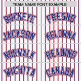 Custom White Royal Tricolor Stripe Fashion Authentic Baseball Jersey