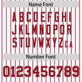 Custom White Gray Tricolor Stripe Fashion Authentic Baseball Jersey