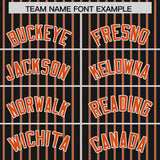 Custom Black White Tricolor Stripe Fashion Authentic Baseball Jersey