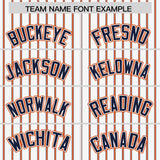 Custom White Navy Tricolor Stripe Fashion Authentic Baseball Jersey