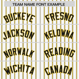 Custom White Black Tricolor Stripe Fashion Authentic Baseball Jersey