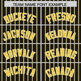 Custom Black White Tricolor Stripe Fashion Authentic Baseball Jersey