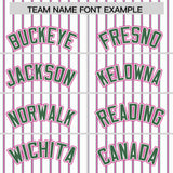 Custom White Kelly Green Tricolor Stripe Fashion Authentic Baseball Jersey