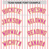 Custom White Gold Tricolor Stripe Fashion Authentic Baseball Jersey