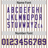 Custom White Gold Tricolor Stripe Fashion Authentic Baseball Jersey