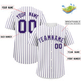 Custom White Gray Tricolor Stripe Fashion Authentic Baseball Jersey