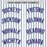 Custom White Aqua Tricolor Stripe Fashion Authentic Baseball Jersey