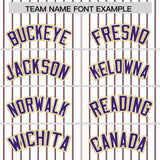 Custom White Old Gold Tricolor Stripe Fashion Authentic Baseball Jersey