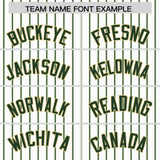 Custom White Khaki Tricolor Stripe Fashion Authentic Baseball Jersey