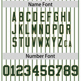 Custom White Khaki Tricolor Stripe Fashion Authentic Baseball Jersey