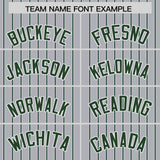 Custom Gray White Tricolor Stripe Fashion Authentic Baseball Jersey