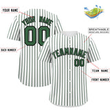 Custom White Black Tricolor Stripe Fashion Authentic Baseball Jersey