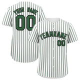 Custom White Black Tricolor Stripe Fashion Authentic Baseball Jersey