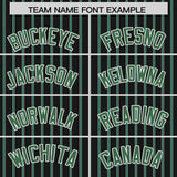 Custom Black White Tricolor Stripe Fashion Authentic Baseball Jersey