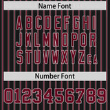 Custom Black White Tricolor Stripe Fashion Authentic Baseball Jersey