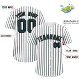 Custom White Black Tricolor Stripe Fashion Authentic Baseball Jersey