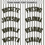 Custom White Black Tricolor Stripe Fashion Authentic Baseball Jersey