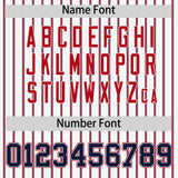 Custom White Navy Tricolor Stripe Fashion Authentic Baseball Jersey