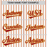 Custom White Gold Tricolor Stripe Fashion Authentic Baseball Jersey