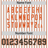 Custom White Brown Tricolor Stripe Fashion Authentic Baseball Jersey