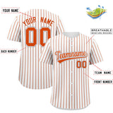 Custom White Gray Tricolor Stripe Fashion Authentic Baseball Jersey