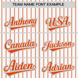 Custom White Gray Tricolor Stripe Fashion Authentic Baseball Jersey