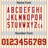 Custom White Red Tricolor Stripe Fashion Authentic Baseball Jersey