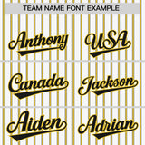 Custom White Black Tricolor Stripe Fashion Authentic Baseball Jersey