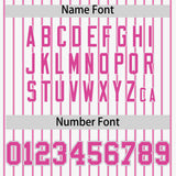 Custom White Gray Tricolor Stripe Fashion Authentic Baseball Jersey