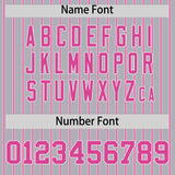 Custom Gray White Tricolor Stripe Fashion Authentic Baseball Jersey