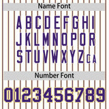 Custom White Gold Tricolor Stripe Fashion Authentic Baseball Jersey