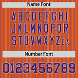 Custom Orange White Tricolor Stripe Fashion Authentic Baseball Jersey