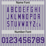 Custom Gray White Tricolor Stripe Fashion Authentic Baseball Jersey