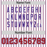 Custom White Red Tricolor Stripe Fashion Authentic Baseball Jersey