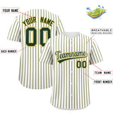 Custom White Gold Tricolor Stripe Fashion Authentic Baseball Jersey