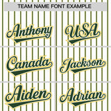 Custom White Gold Tricolor Stripe Fashion Authentic Baseball Jersey