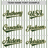 Custom White Khaki Tricolor Stripe Fashion Authentic Baseball Jersey