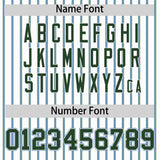 Custom White Light Blue Tricolor Stripe Fashion Authentic Baseball Jersey