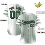 Custom White Black Tricolor Stripe Fashion Authentic Baseball Jersey