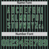 Custom Black White Tricolor Stripe Fashion Authentic Baseball Jersey