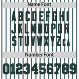 Custom White Black Tricolor Stripe Fashion Authentic Baseball Jersey