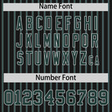 Custom Black White Tricolor Stripe Fashion Authentic Baseball Jersey