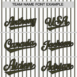 Custom White Black Tricolor Stripe Fashion Authentic Baseball Jersey