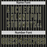 Custom Black White Tricolor Stripe Fashion Authentic Baseball Jersey