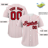 Custom White Black Tricolor Stripe Fashion Authentic Baseball Jersey