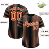 Custom Black White Tricolor Stripe Fashion Authentic Baseball Jersey